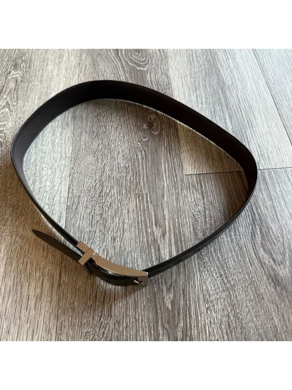 Men's Black Leather Belt Size 32